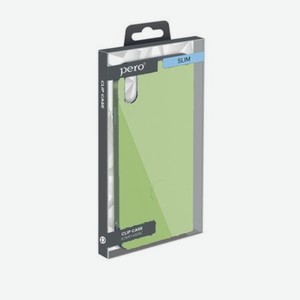 Чехол клип-кейс PERO LIQUID SILICONE для Apple iPhone XS Max зеленый