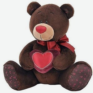 Мягкая игрушка 15см Чоко милк медведь с сердцем Оранж Тойс к/у, 1 шт