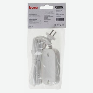 Удлинитель Buro BU-PSL2.3/W 3м (2 розетки) белый