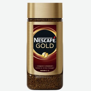 Кофе натуральный растворимый с добавлением молотого Nescafe Gold 95г