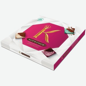 Набор плиток шоколадных в коробке Коркунов 131г