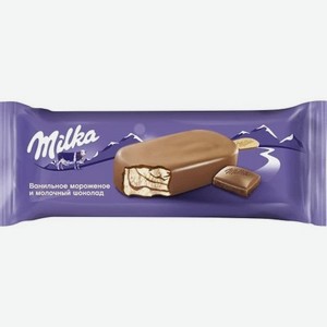 Мороженое эскимо ваниль молочный шоколад Milka 62г