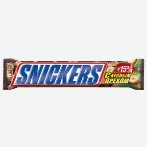Шоколадный батончик с лесным орехом Snickers 81г