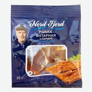 Рыба сушеная Nord Fjord Янтар с перцем с/с 35г