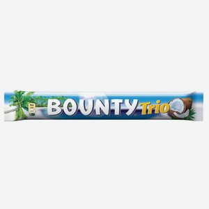 Шоколадный батончик трио Bounty 82,5 г