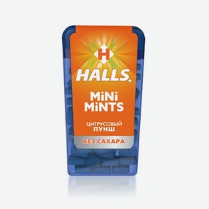 Конфеты цитрусовый пунш без сахара Halls Mini Mints 12.5г