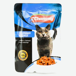 Корм для кошек с курицей в соусе Chammy 100г