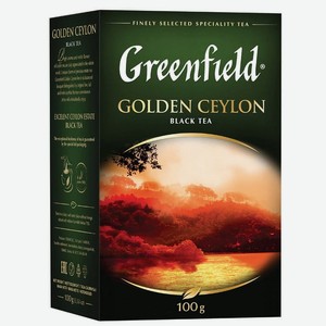 Чай golden ceylon листовой Greenfield 100 г