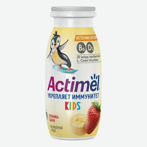 Продукт кисломолочный клубника банан L.Casei Imunitass Actimel 1,5% 95г