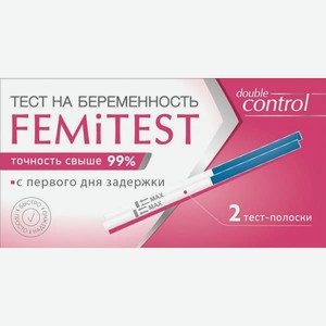 Тест для определения беременности Double control Femitest