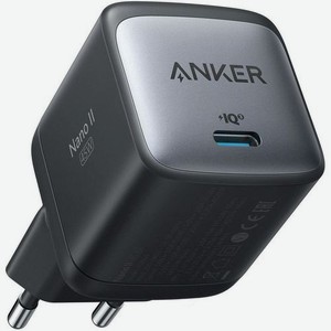 Сетевое зарядное устройство ANKER A2664, USB type-C, 45Вт, 3A, черный [a2664g11]