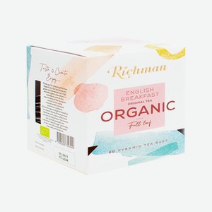 Чай черный цейлонский органический 40г Richman