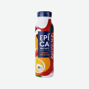 Йогурт питьевой Epica гранат/апельсин 2,5%