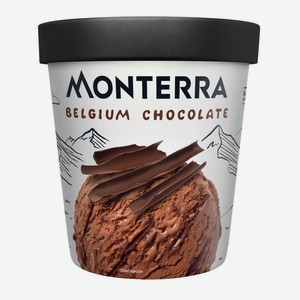 Мороженое сливочное с бельгийским шоколадом и шоколадным соусом Монтерра 276г