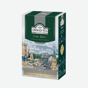 Чай черный Ahmad Tea Earl Grey листовой со вкусом и ароматом бергамота 100г