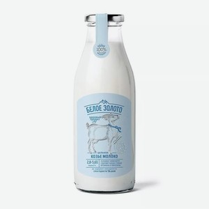Молоко козье цельное 2,8-5,6% Белое Золото 0,5л