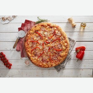 Пицца острая с беконом и перцем Чили 45 см Мираторг
