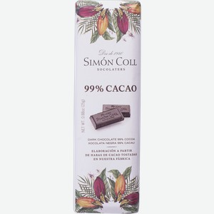 Шоколад горький 99% Саймон Колл Саймон Колл м/у, 25 г