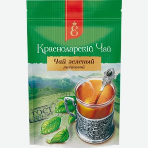 Чай зеленый Краснодарский чай Века Объединение Краснодарский м/у, 90 г