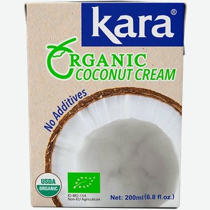 Сливки кокосовые Кара БИО 24% Риау Шакти т/п, 200 мл
