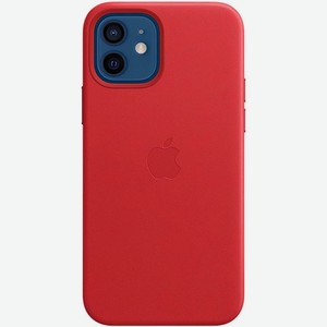Чехол Apple iPhone 12 / 12 Pro Leather MagSafe (PRODUCT)RED