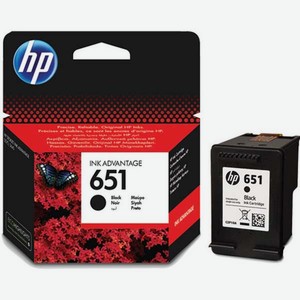 Картридж для струйного принтера HP 651 черный C2P10AE