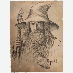 Постер The Lord of the Ring Portrait of Gandalf the Grey (872802827)