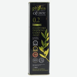 Масло оливковое 0,29% Физис оф Крит E.V. Голд Асмарианаки Мария ж/б, 500 мл