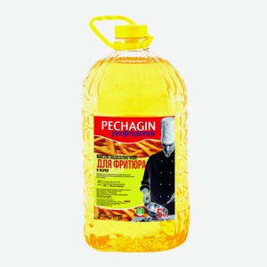 Масло подсолнечное Pechagin Professional для фритюра и жарки, 5л Россия