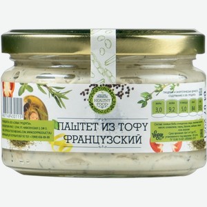 Паштет соевый Премиум Хелси Фуд Французский из тофу Соевые продукты с/б, 200 г