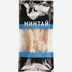 Рыба замороженная Доброфлот Минтай филе Южморрыбфлот м/у, 400 г