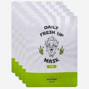 Набор тканевых масок с экстрактом алоэ Daily Fresh Up Mask Aloe
