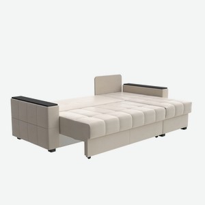 Орматек Угловой диван-кровать Dusseldorf (Ткань: Велюр Forest 4 Бежевый) 143x202