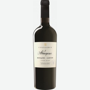 Вино Фанагория,  Авторское вино  Шардоне-Алиготе, 750 мл, Белое, Сухое