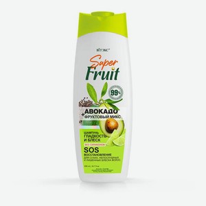 Шампунь для волос витэкс SUPER FRUIT с авокадо и фруктовым миксом (для восстановления волос) 500 мл