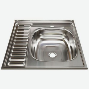 Кухонная мойка MIXLINE 527969, нержавеющая сталь, 60см х 60см, хром