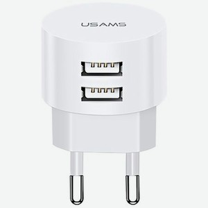 Зарядное устройство USAMS 2 USB + кабель Lightning U35 XTXLOGT1804 белый