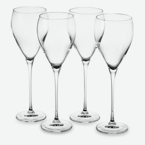 Набор бокалов для белого вина Krosno Жемчуг 280 мл, 4 шт