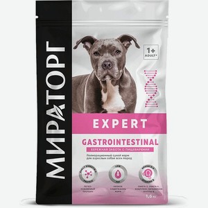 Мираторг Expert Gastrointestinal корм для взрослых собак, «Бережная забота о пищеварении», ягненок