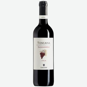 Вино CECCHI Sangiovese Тоскана красное сухое (Италия), 0,75л