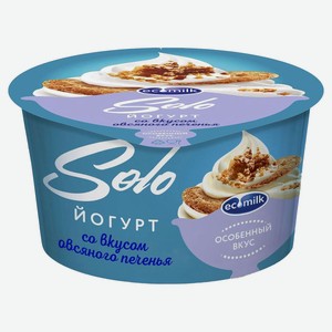 Йогурт Ecomilk.Solo со вкусом овсяного печенья 4,2% БЗМЖ, 130 г