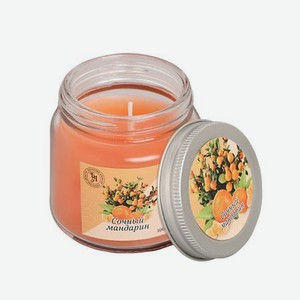 Свеча ароматическая в стекле Сочный мандарин