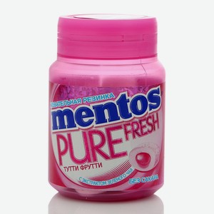 Жевательная резинка Mentos Pure Fresh Тутти Фрутти, 54 г, пластиковая банка
