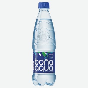 Вода питьевая Bonaqua газированная, 0.5л