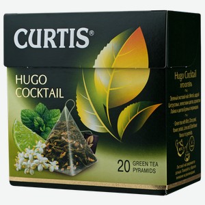 Чай зеленый в пирамидках Кертис хьюго коктейль Компания Май кор, 20*1,8 г