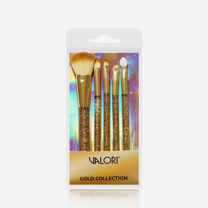 Кисти для макияжа Valori   Gold Collection   5шт