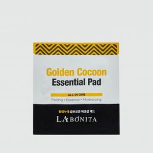 Многофункциональный пилинг-диск с коконом золотого шелкопряда LABONITA Golden Cocoon Essential Pad 4 гр