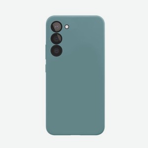 Чехол защитный VLP Silicone Case для Samsung Galaxy S23, темно-зеленый