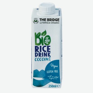 Напиток рисовый Бридж из Венето БИО с кокосом Бридж СРЛ т/п, 250 мл
