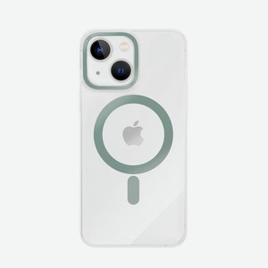 Чехол защитный VLP Line case with MagSafe для iPhone 14 Plus, зеленый